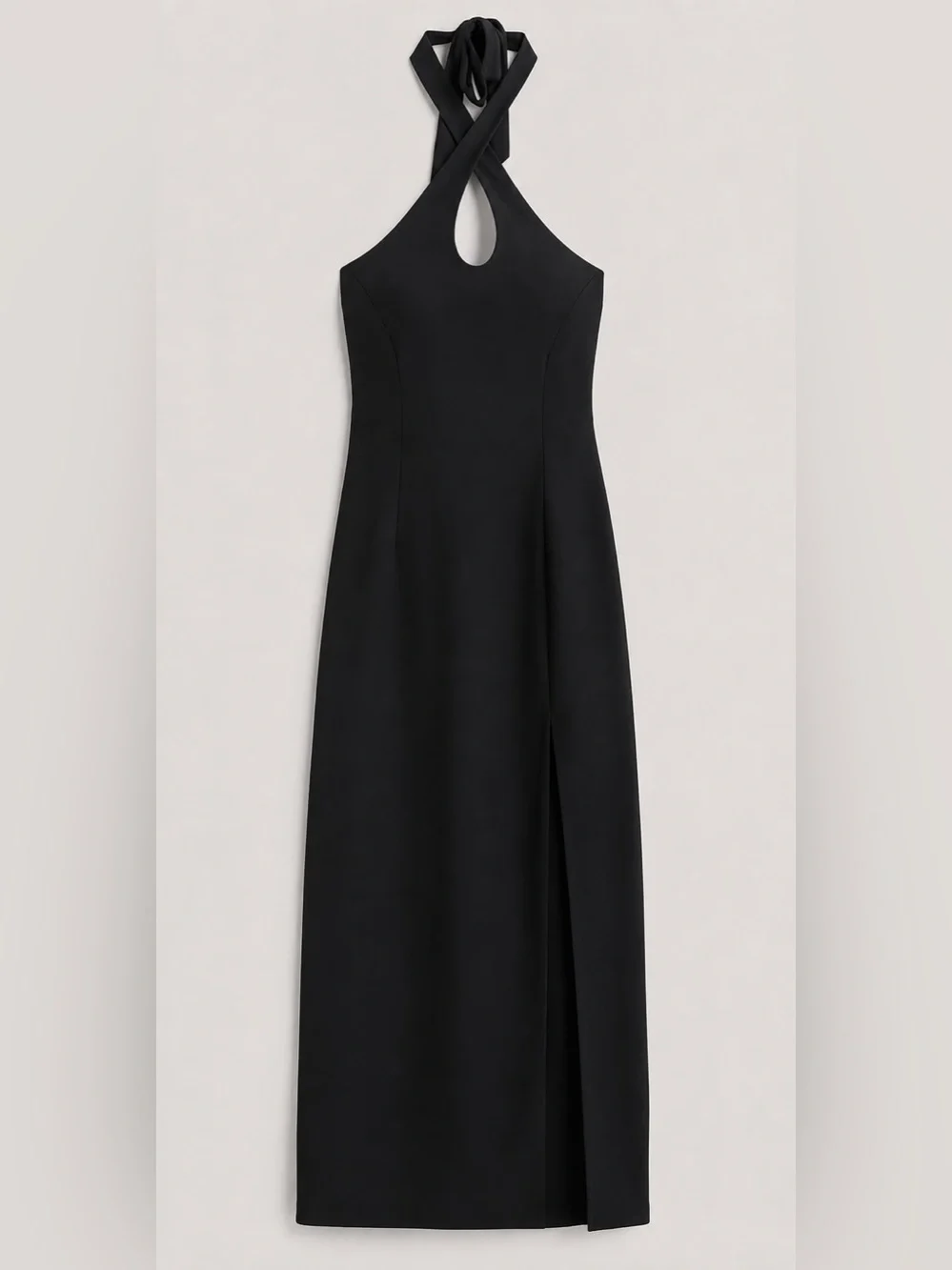 Abercrombie & Fitch keyhole black maxi dress, small
